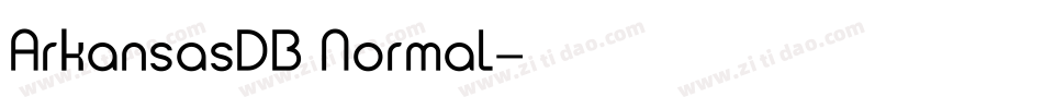 ArkansasDB Normal字体转换